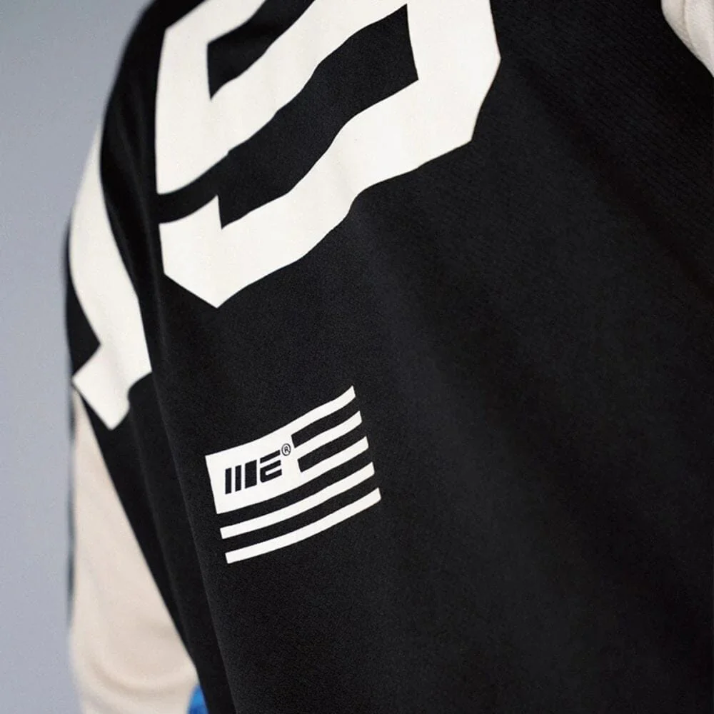 Engage MX Long Sleeve Jersey Black/White/Blue - Image 4