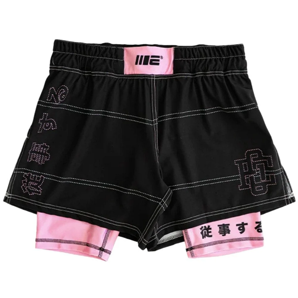 Engage Phantom 2-in-1 Hybrid Shorts Black/Pink