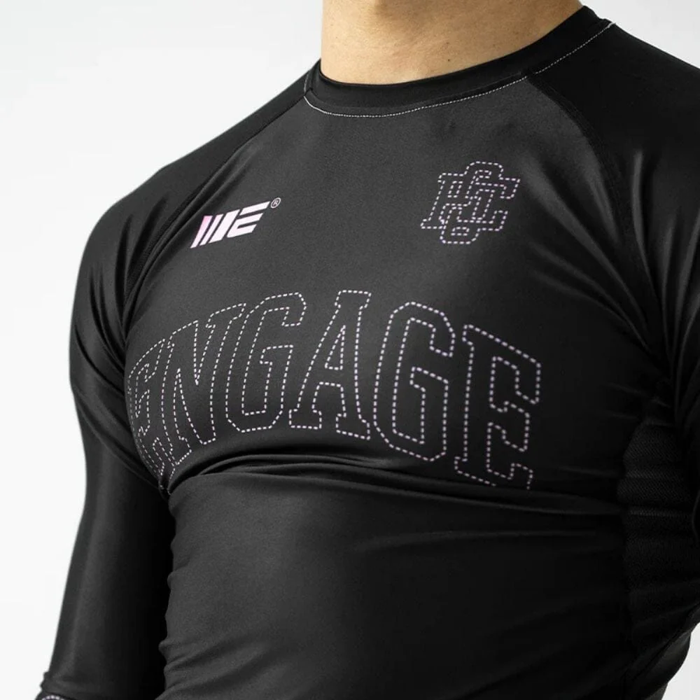 Engage Phantom Long Sleeve Rashguard Black/Pink - Image 2
