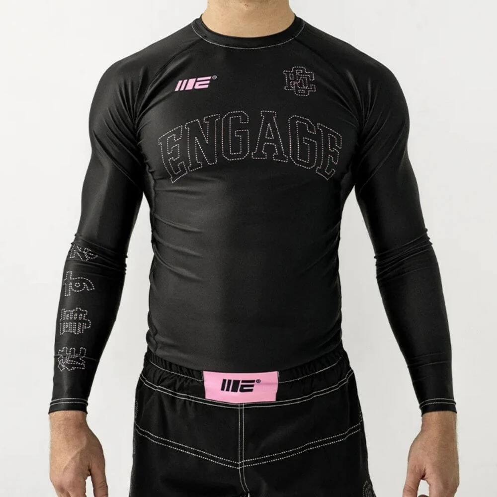 Engage Phantom Long Sleeve Rashguard Black/Pink - Image 5