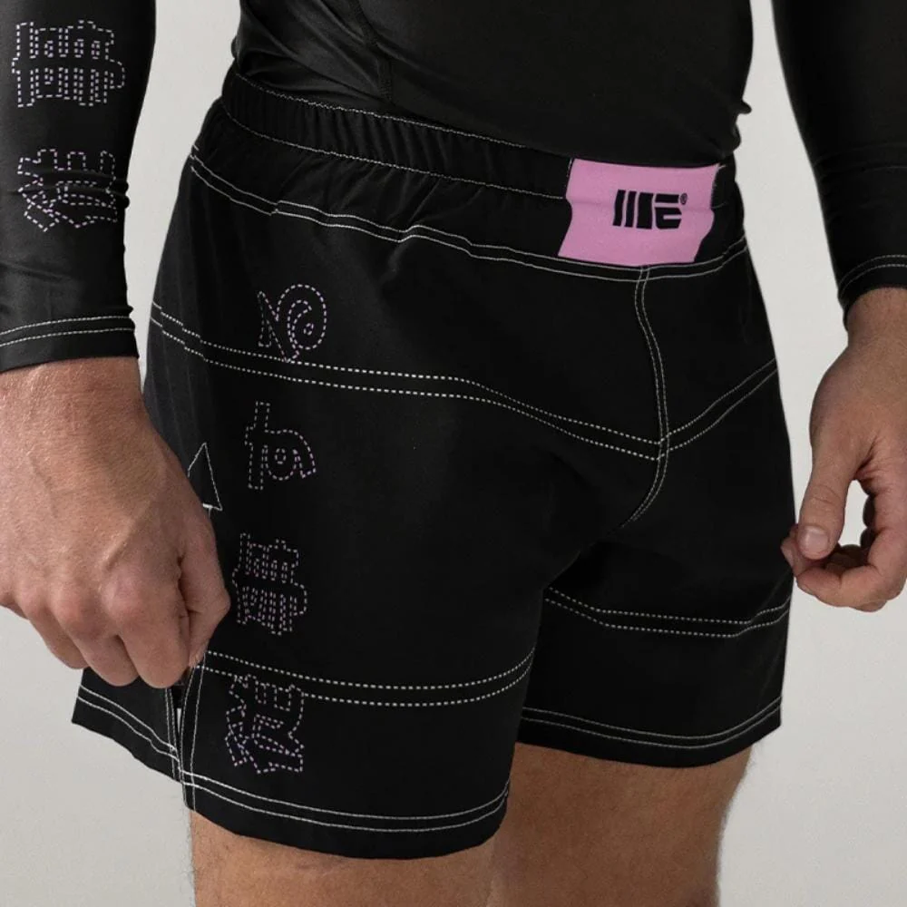 Engage Phantom MMA Hybrid Shorts Black/Pink - Image 2