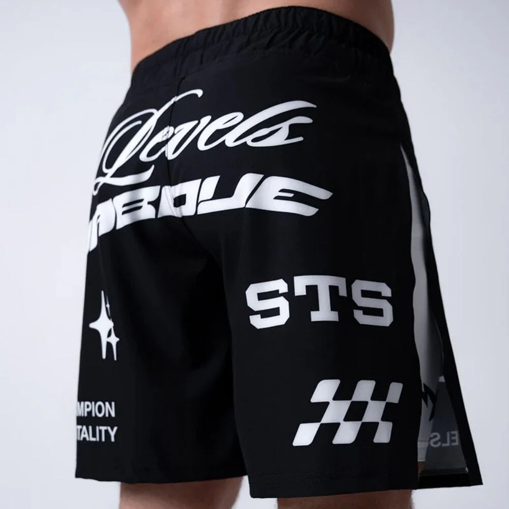Engage Pit Crew 2-in-1 Gladiator Shorts Black/White - Image 5