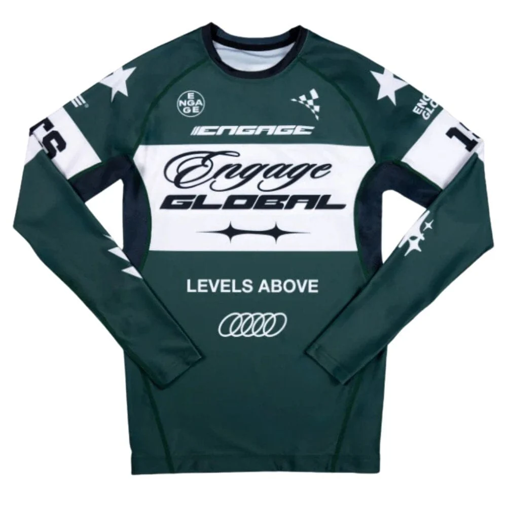Engage Pit Crew Long Sleeve Rashguard Eucalyptus