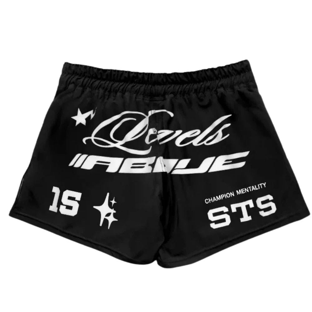 Engage Pit Crew MMA Hybrid Shorts Black/White - Image 3