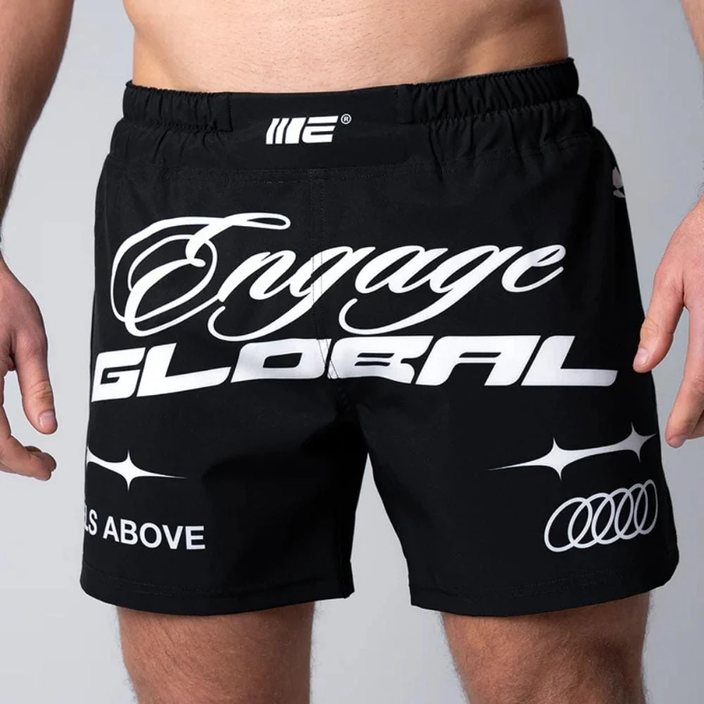 Engage Pit Crew MMA Hybrid Shorts Black/White - Image 5