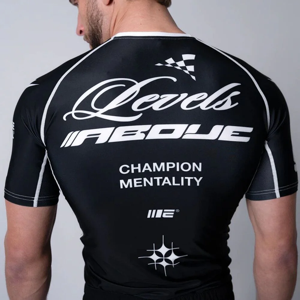 Engage Pit Crew Short Sleeve Rashguard Black/White - Image 2