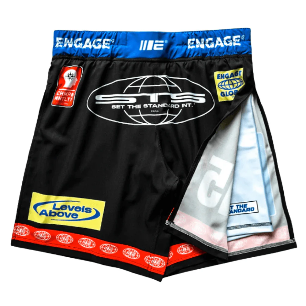 Engage Racer 2-in-1 Gladiator Shorts Black