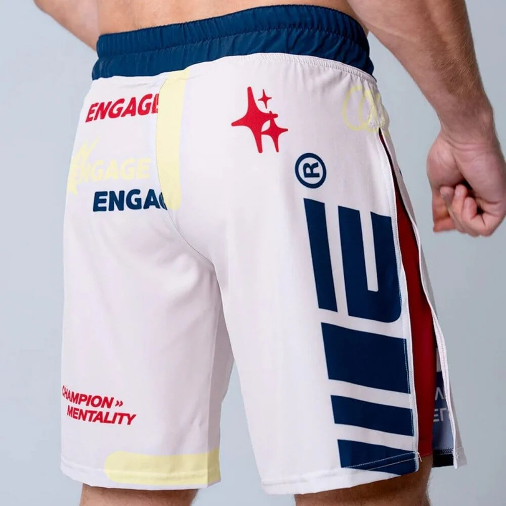 Engage Set The Standard 2-in-1 Gladiator Shorts White - Image 4