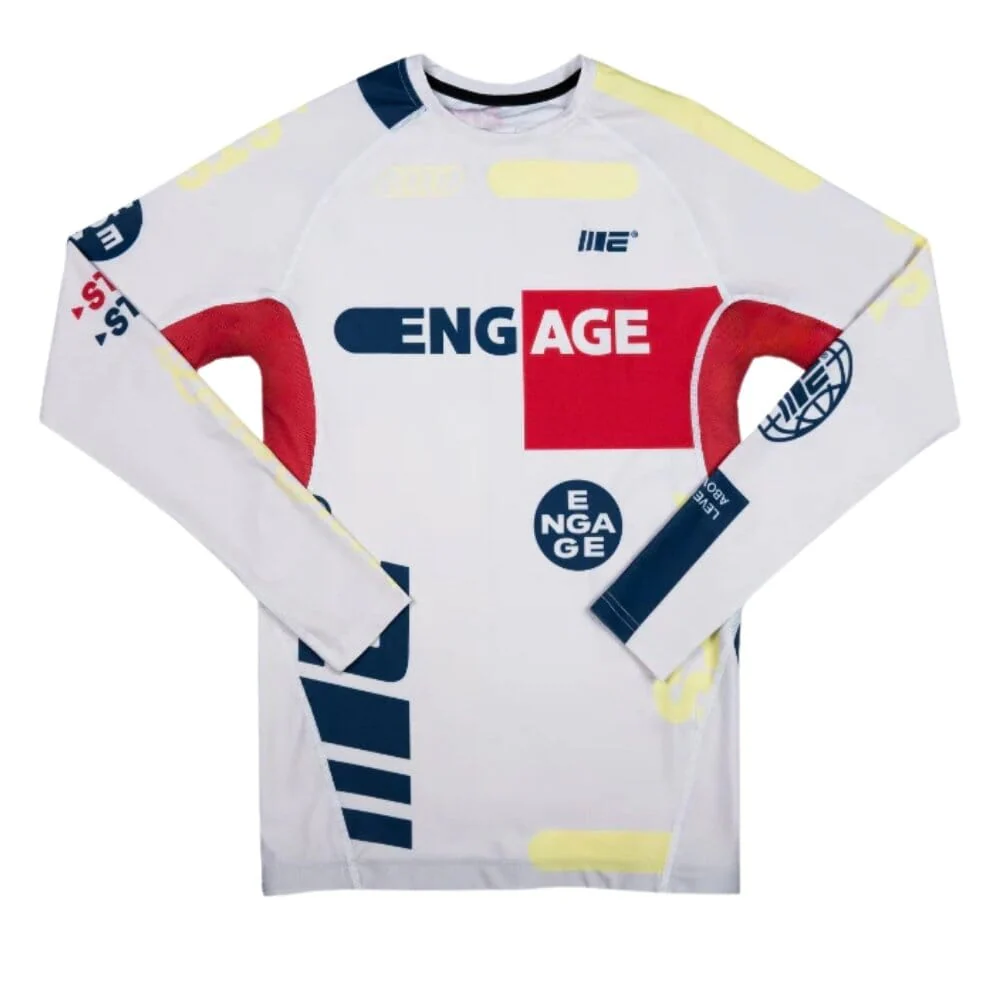 Engage Set The Standard Long Sleeve Rashguard White