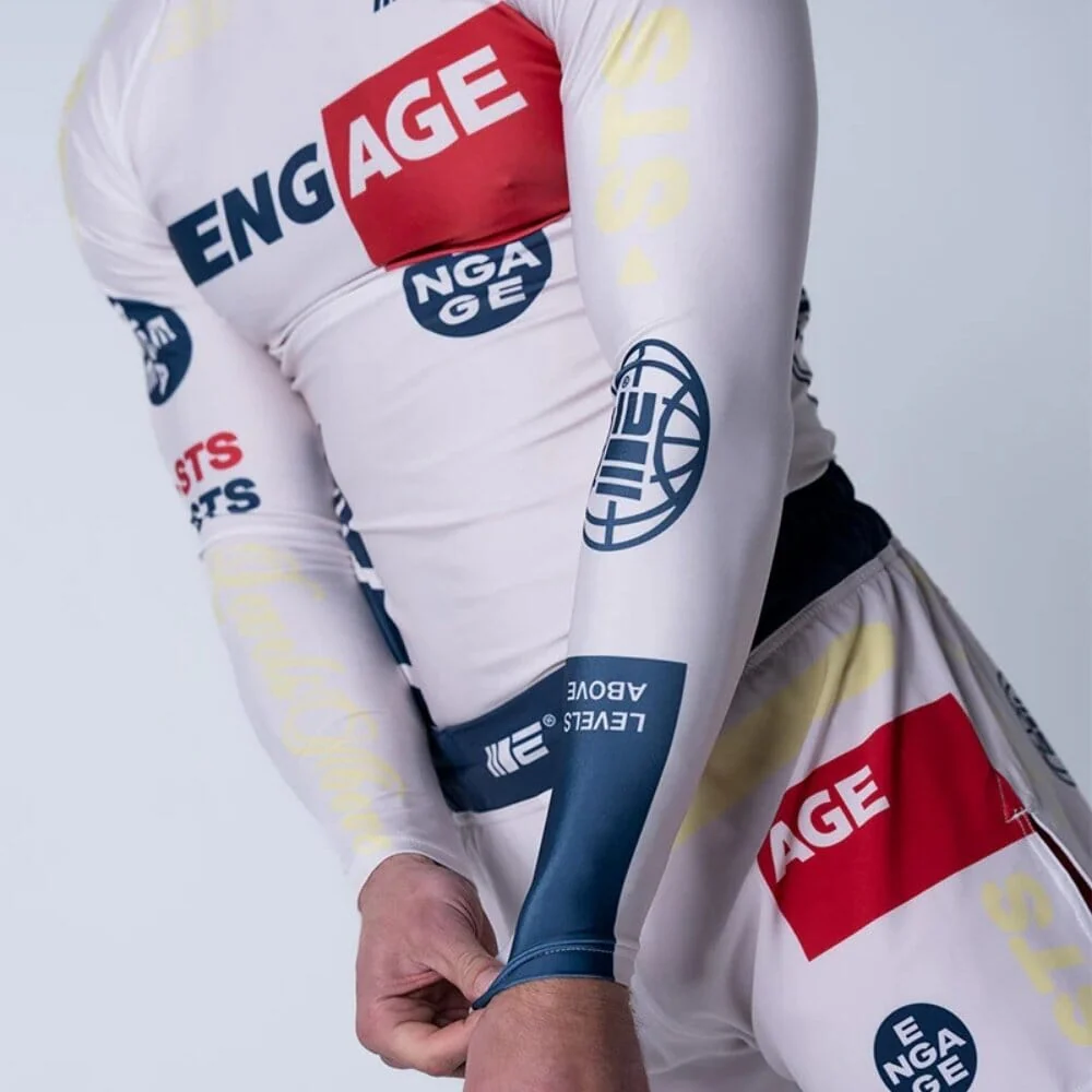 Engage Set The Standard Long Sleeve Rashguard White - Image 2