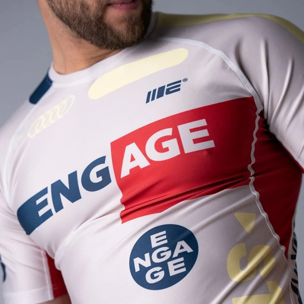 Engage Set The Standard Short Sleeve Rashguard White - Image 5
