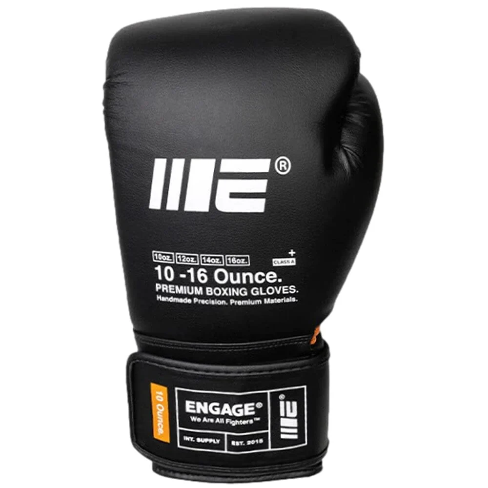 Engage W.I.P Series Hook and Loop Boxing Gloves Black - Image 2