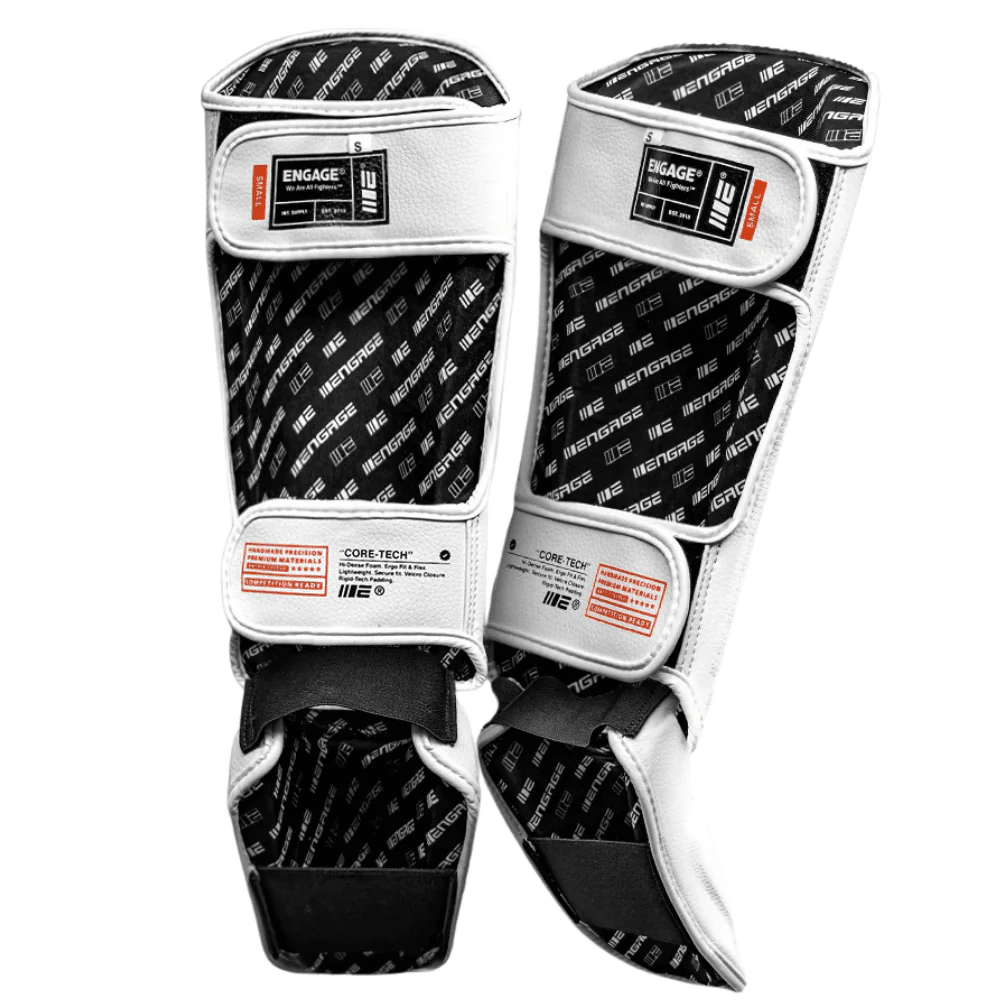 Engage W.I.P Series Shin Guards White Version 2 - Image 3