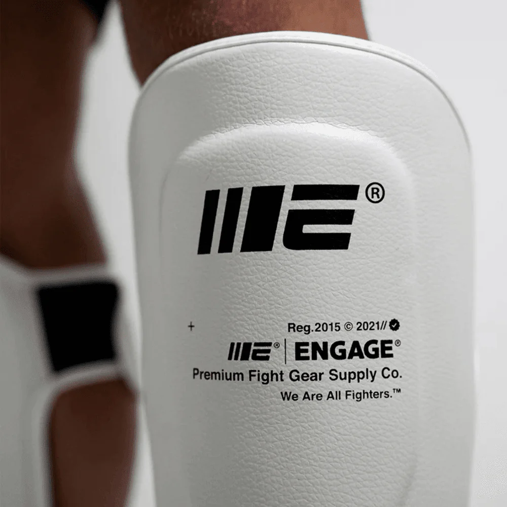 Engage W.I.P Series Shin Guards White Version 2 - Image 4