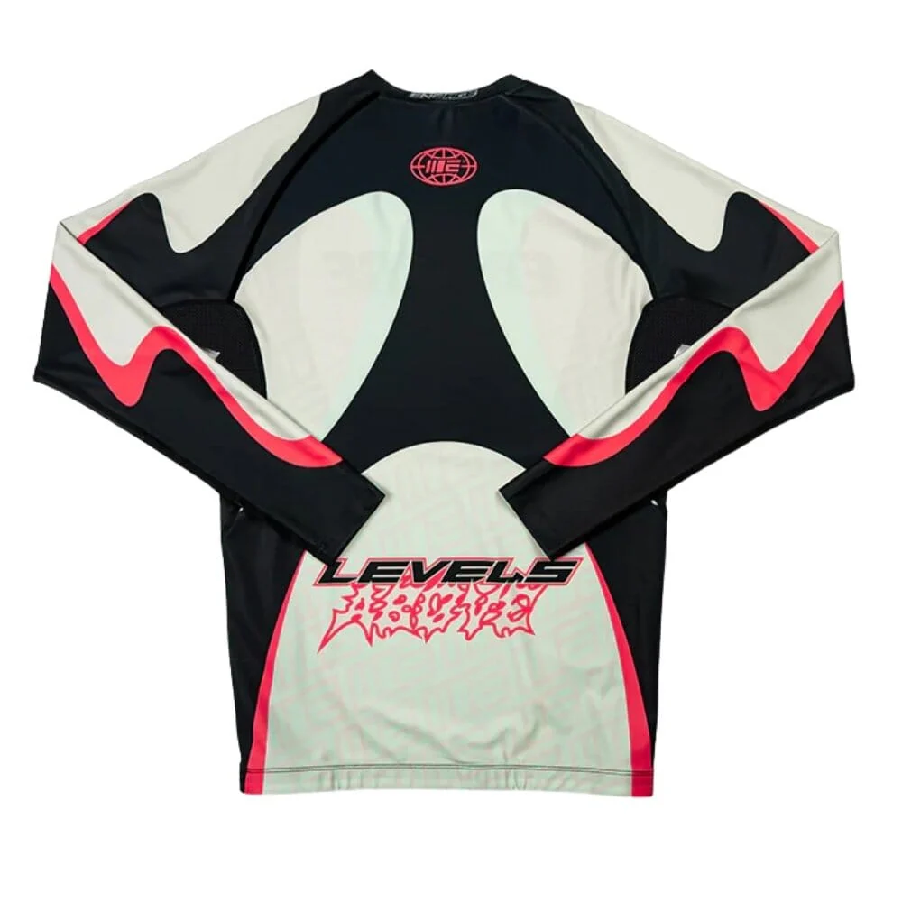 Engage Y2K NRG Long Sleeve Rashguard Black/Red/White - Image 3