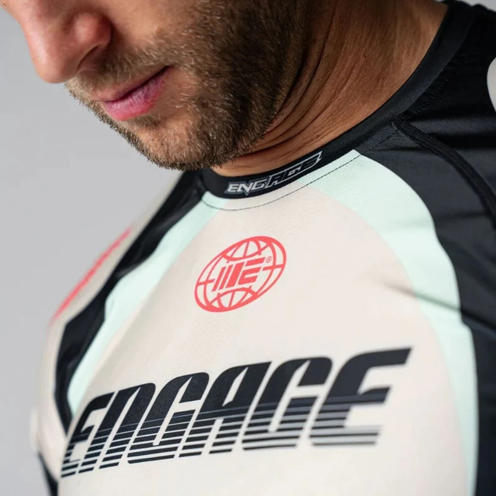 Engage Y2K NRG Short Sleeve Rashguard Black/Red/White - Image 5