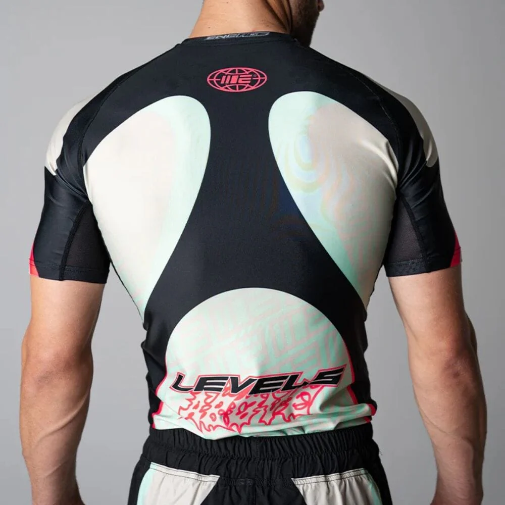 Engage Y2K NRG Short Sleeve Rashguard Black/Red/White - Image 7