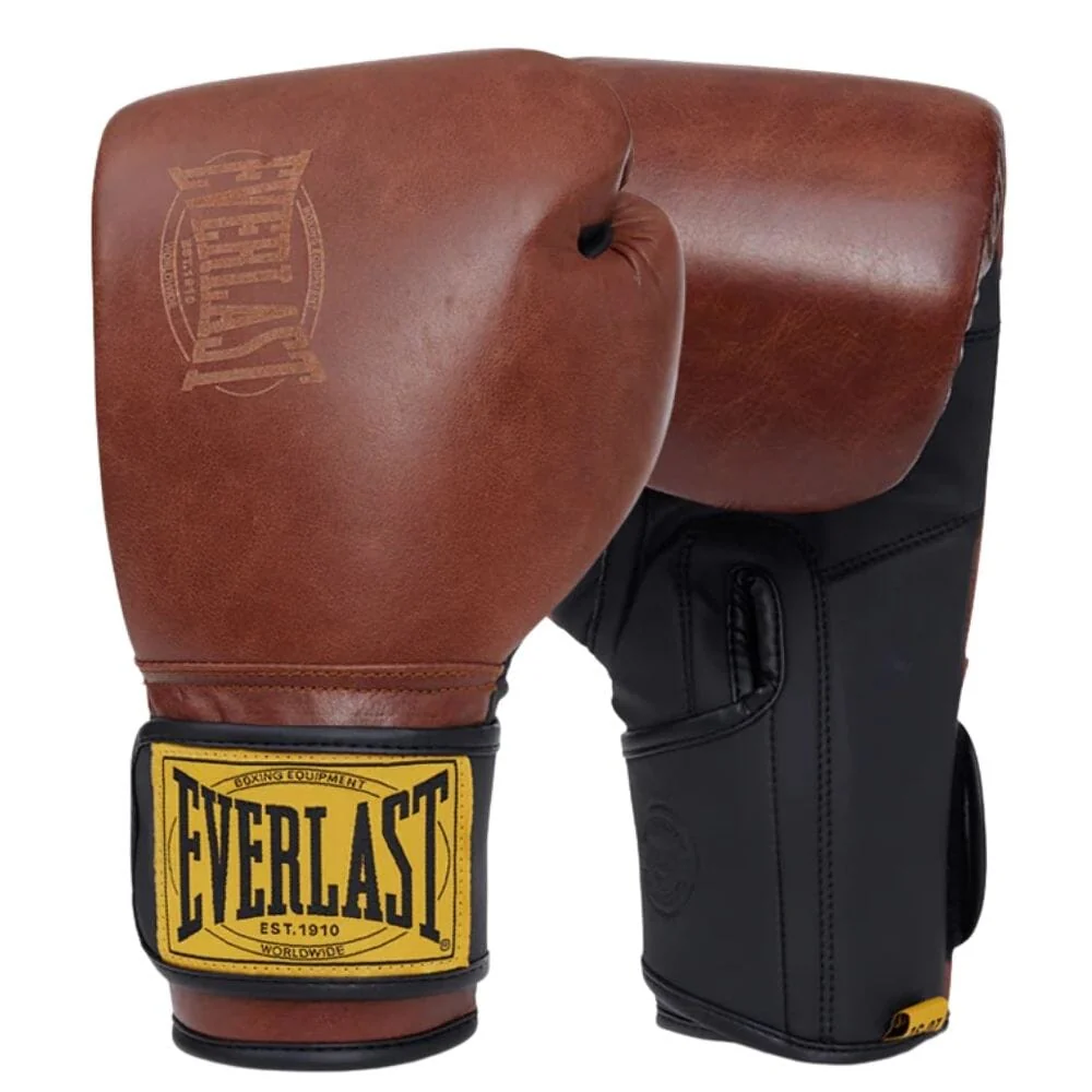 Everlast 1910 Advanced Boxing Gloves Brown