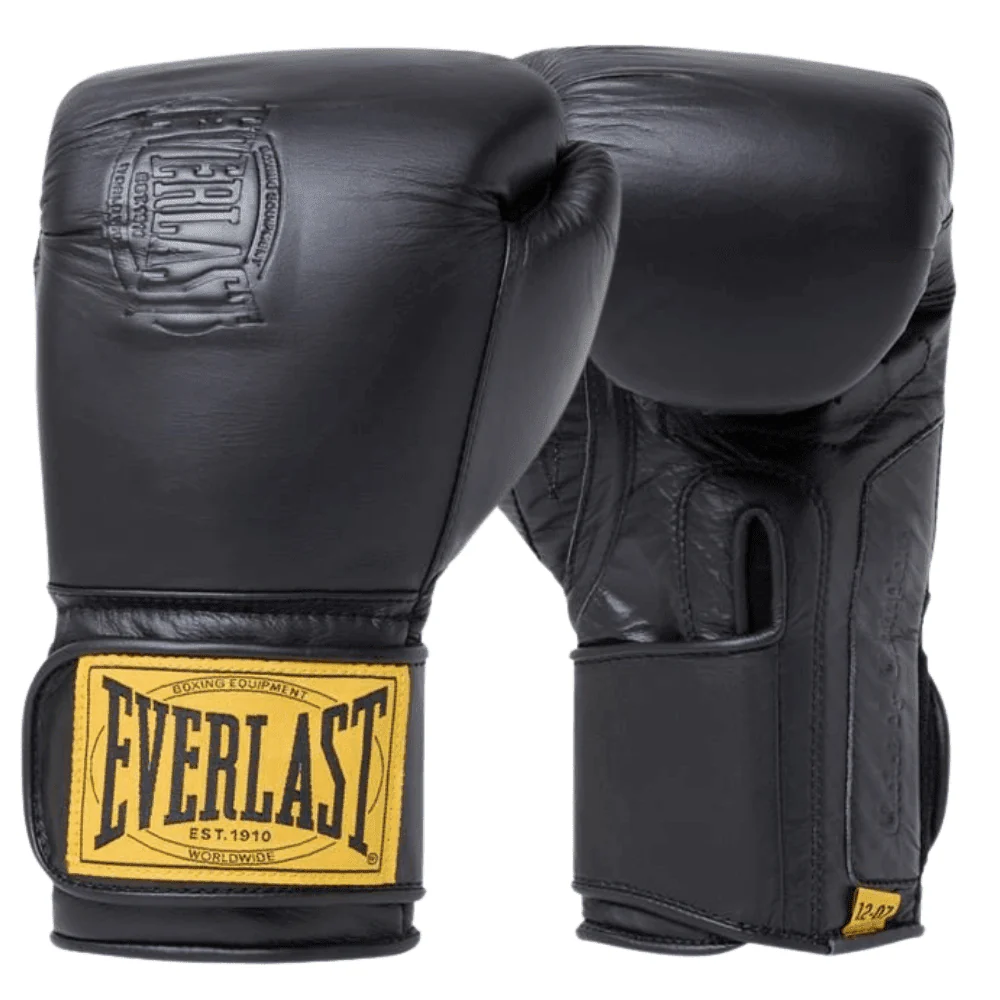 Everlast 1910 Pro Boxing Gloves Black