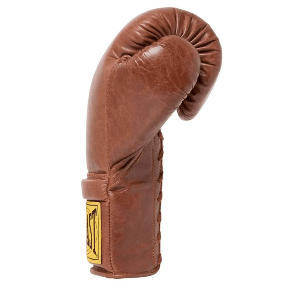 Everlast 1910 Pro Boxing Gloves Laced Brown - Image 8