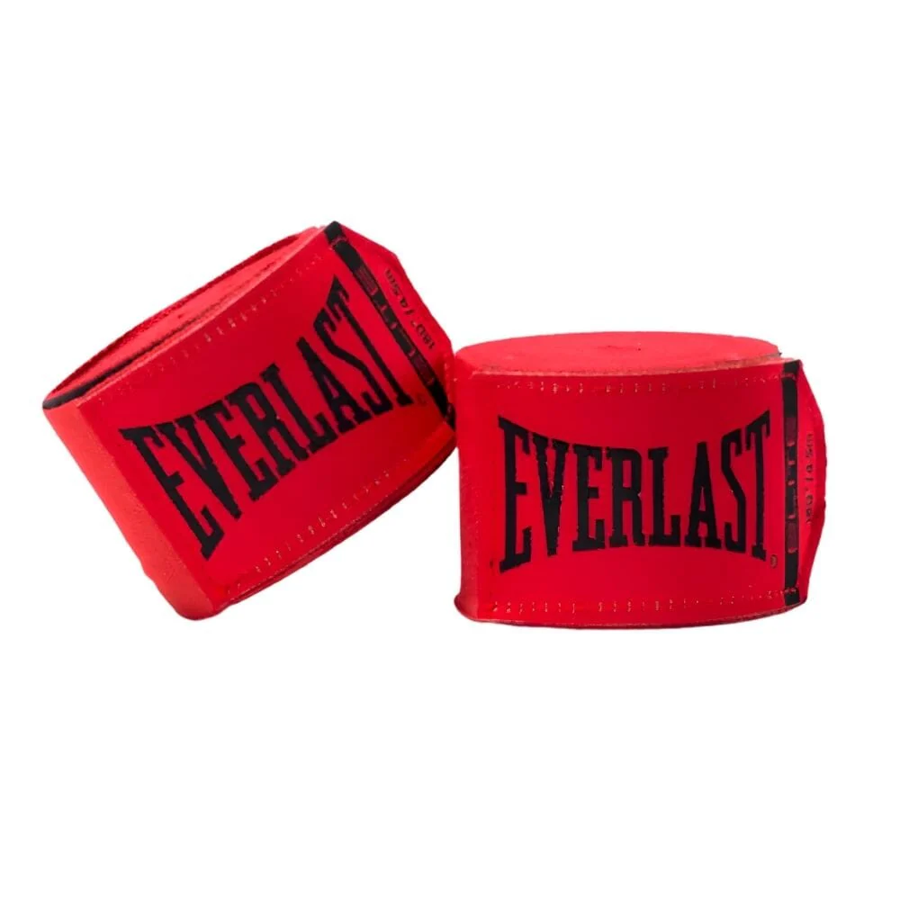 Everlast Elite 180 Inch Hand Wraps Red