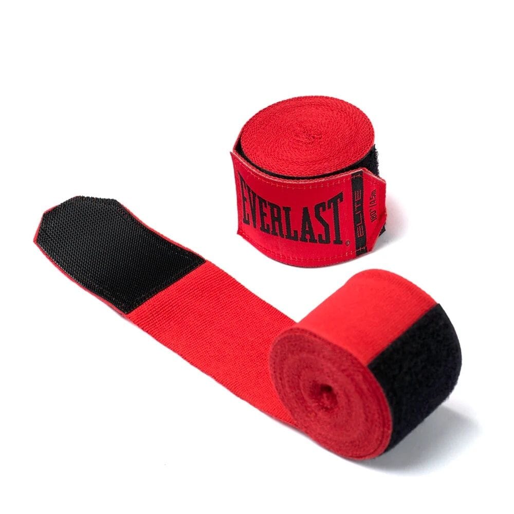 Everlast Elite 180 Inch Hand Wraps Red - Image 3