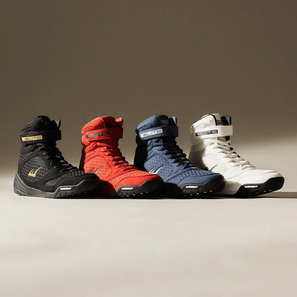 Everlast Elite2 High Top Boxing Shoes Black/Gold - Image 6