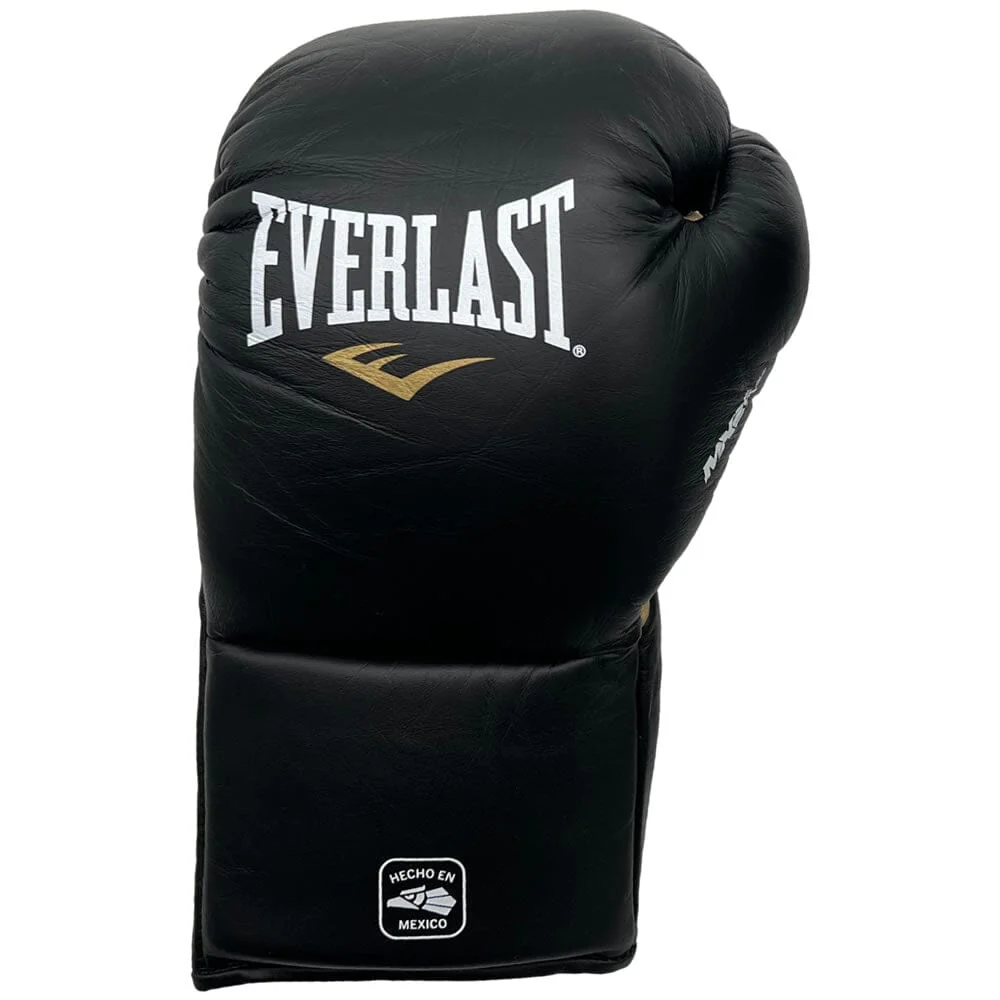 Everlast Mx2 Laced Fight Gloves Black/Gold - Image 2
