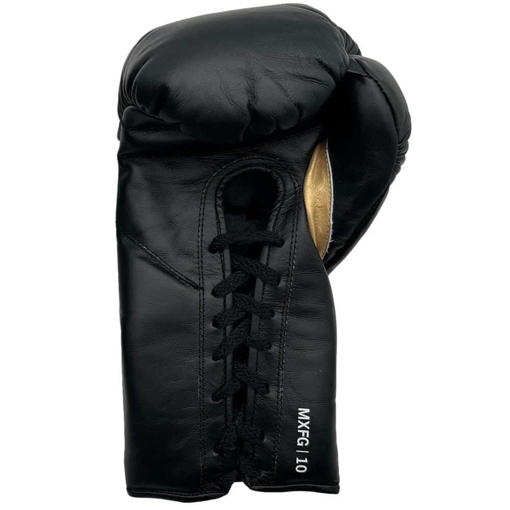Everlast Mx2 Laced Fight Gloves Black/Gold - Image 3
