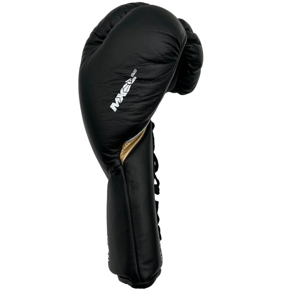 Everlast Mx2 Laced Fight Gloves Black/Gold - Image 4