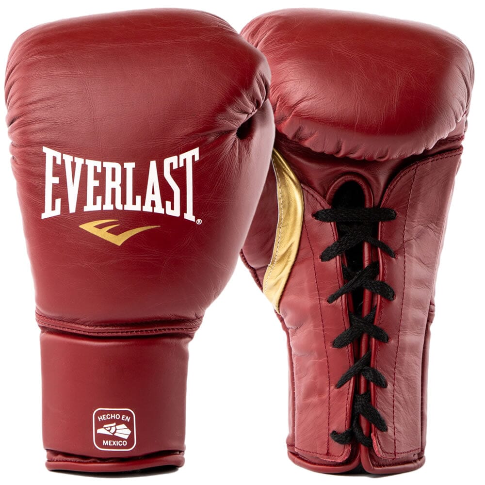Everlast Mx2 Laced Training Gloves Red/Gold