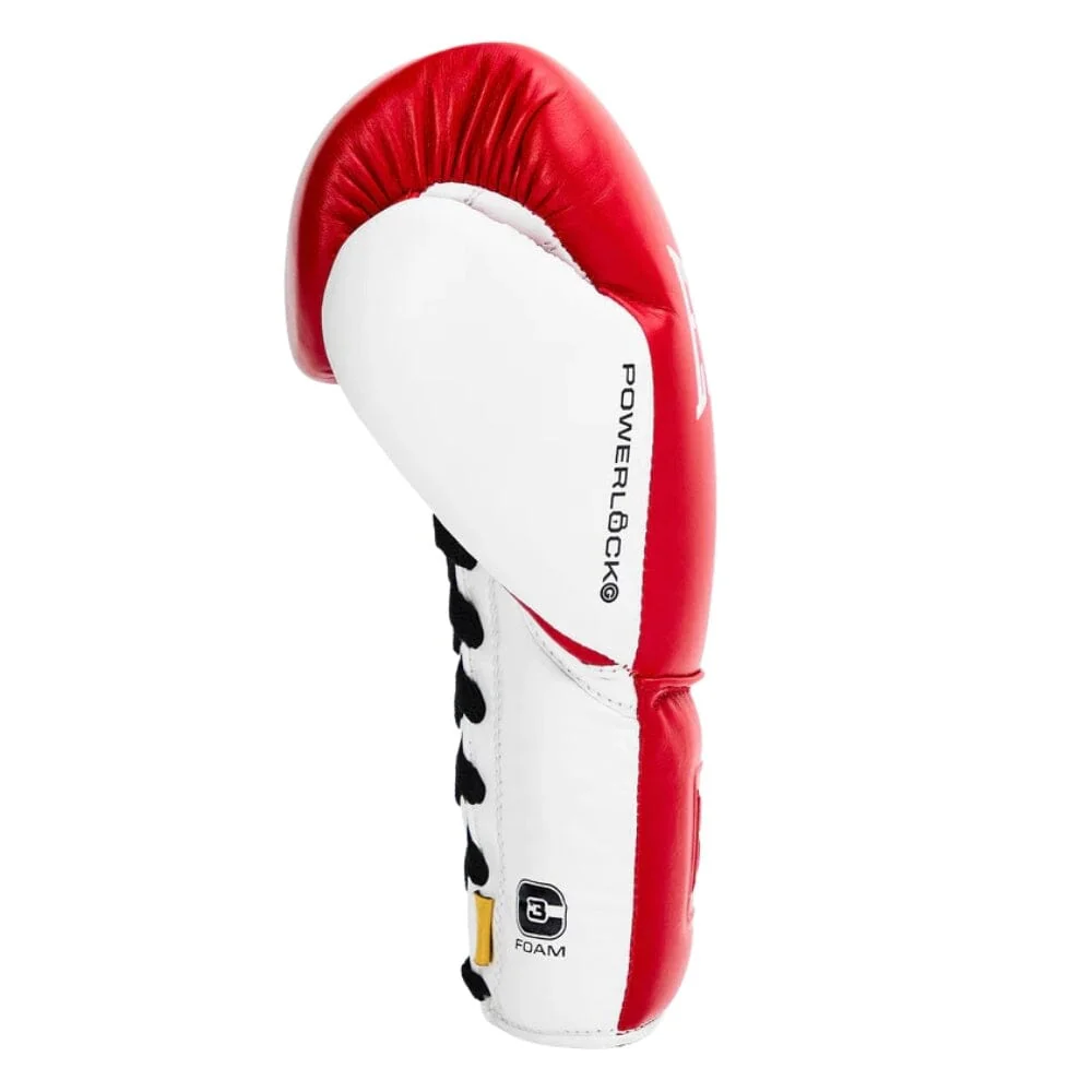 Everlast Powerlock OG Laced Fight Gloves Red/White - Image 3