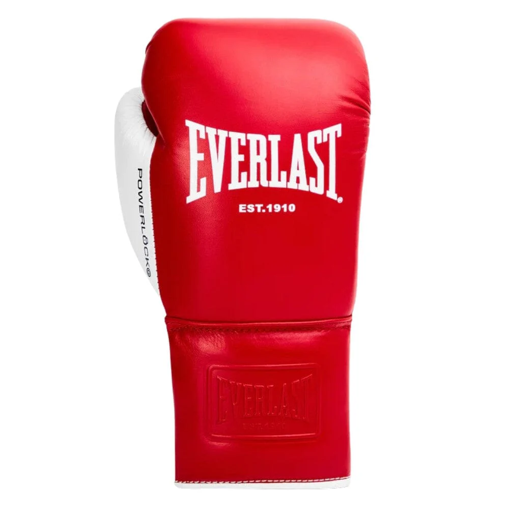 Everlast Powerlock OG Laced Fight Gloves Red/White - Image 5