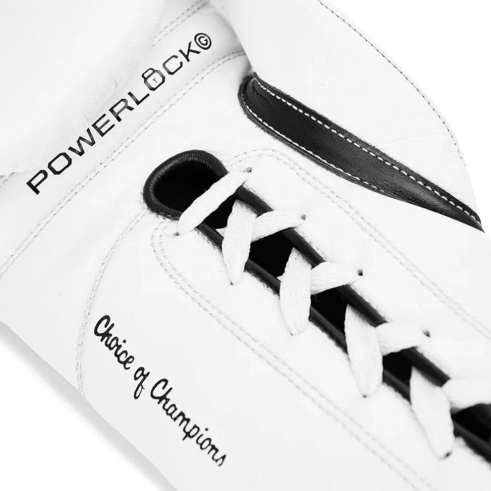 Everlast Powerlock OG Laced Fight Gloves White - Image 2