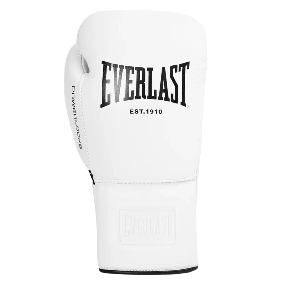 Everlast Powerlock OG Laced Fight Gloves White - Image 5