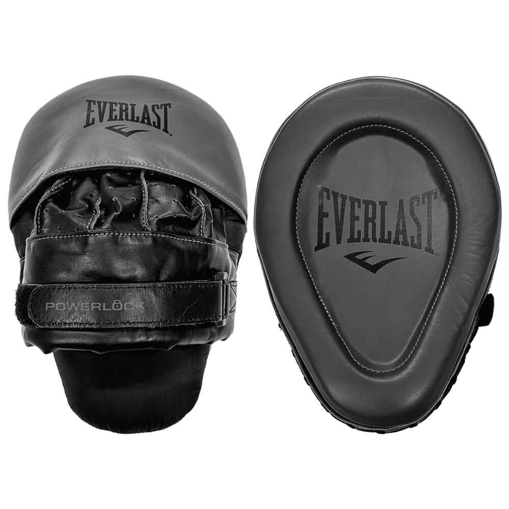 Everlast Powerlock Pro Focus Mitts Grey/Black - Image 2