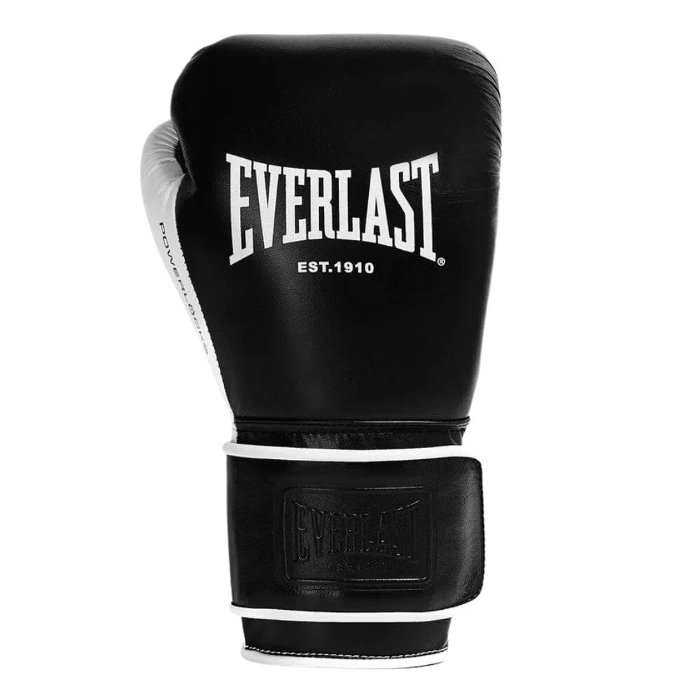 Everlast Powerlock Pro OG Boxing Gloves Black/White - Image 3