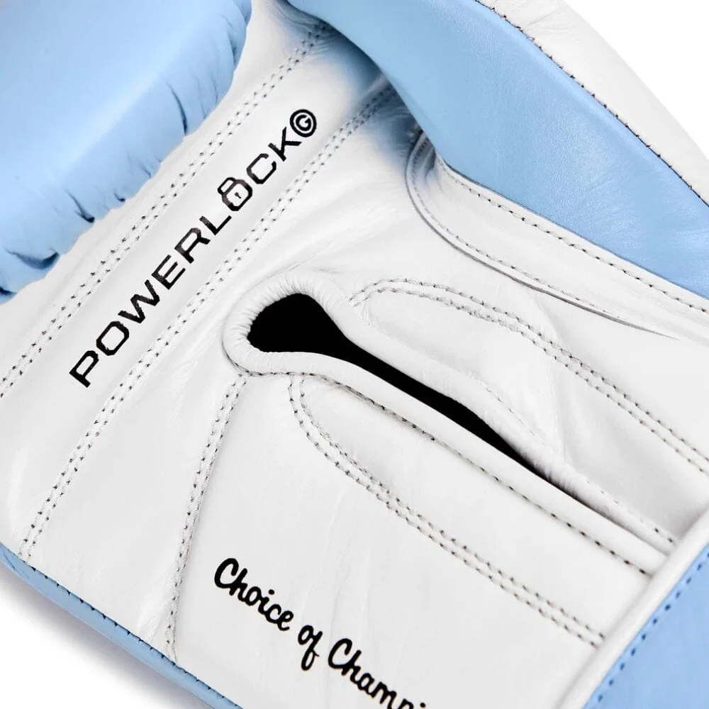 Everlast Powerlock Pro OG Boxing Gloves Powder Blue - Image 2