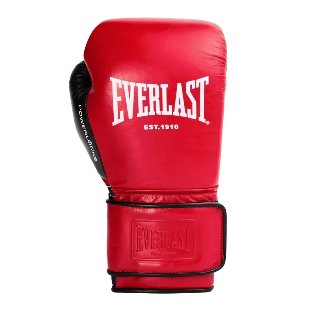 Everlast Powerlock Pro OG Boxing Gloves Red/Black - Image 3