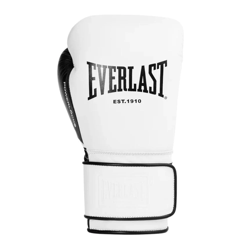 Everlast Powerlock Pro OG Boxing Gloves White/Black - Image 3