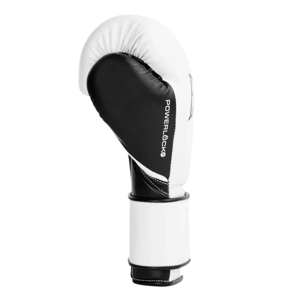 Everlast Powerlock Pro OG Boxing Gloves White/Black - Image 4