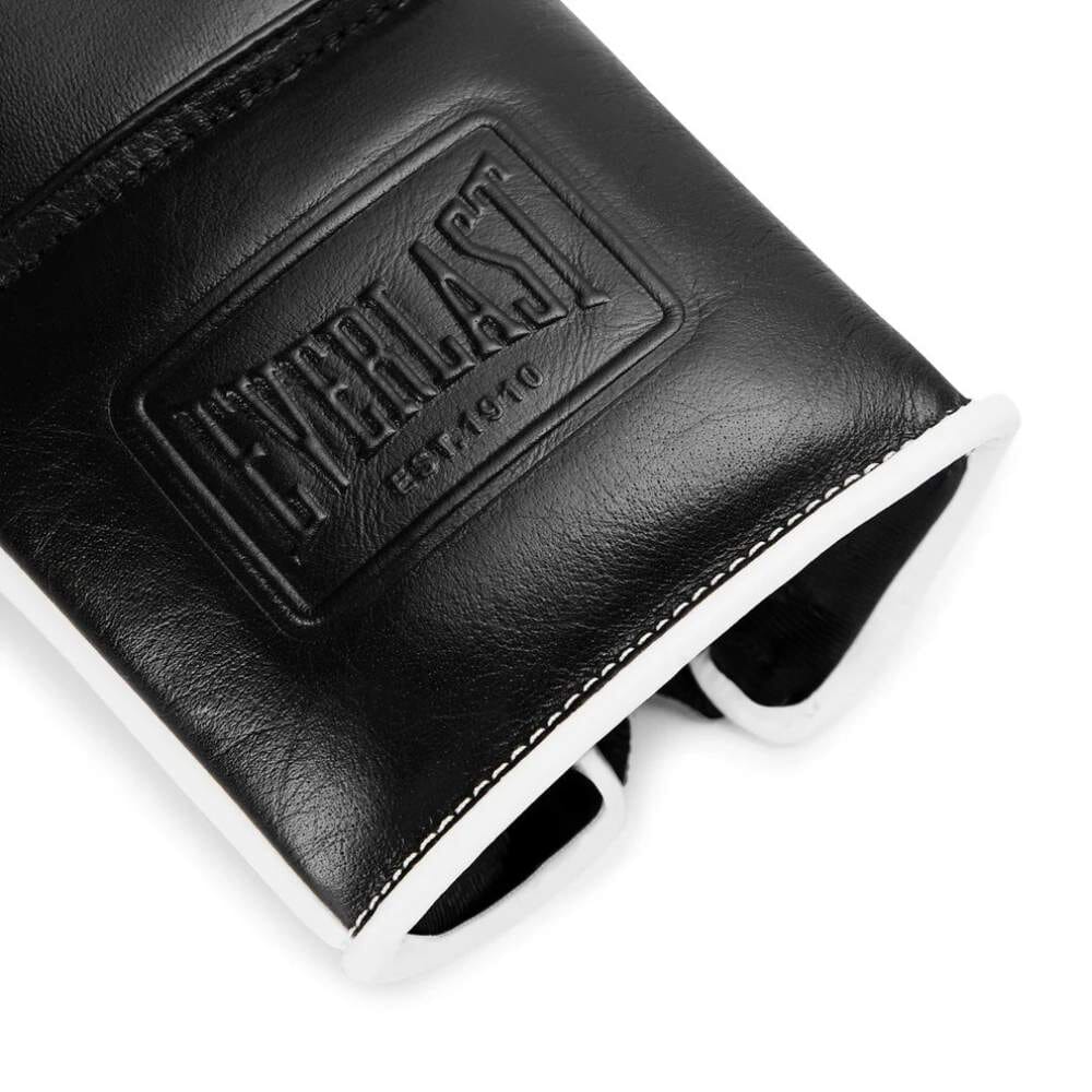 Everlast Powerlock Pro OG Laced Boxing Gloves Black/White - Image 3