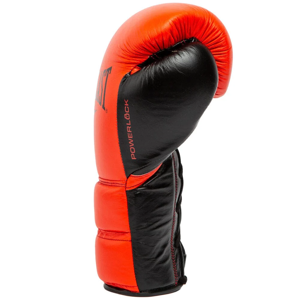 Everlast Pro Powerlock2 Fight Gloves Red/Black - Image 4