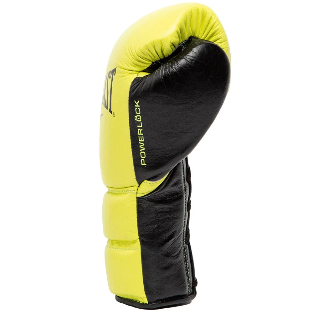 Everlast Pro Powerlock2 Fight Gloves Yellow/Black - Image 4