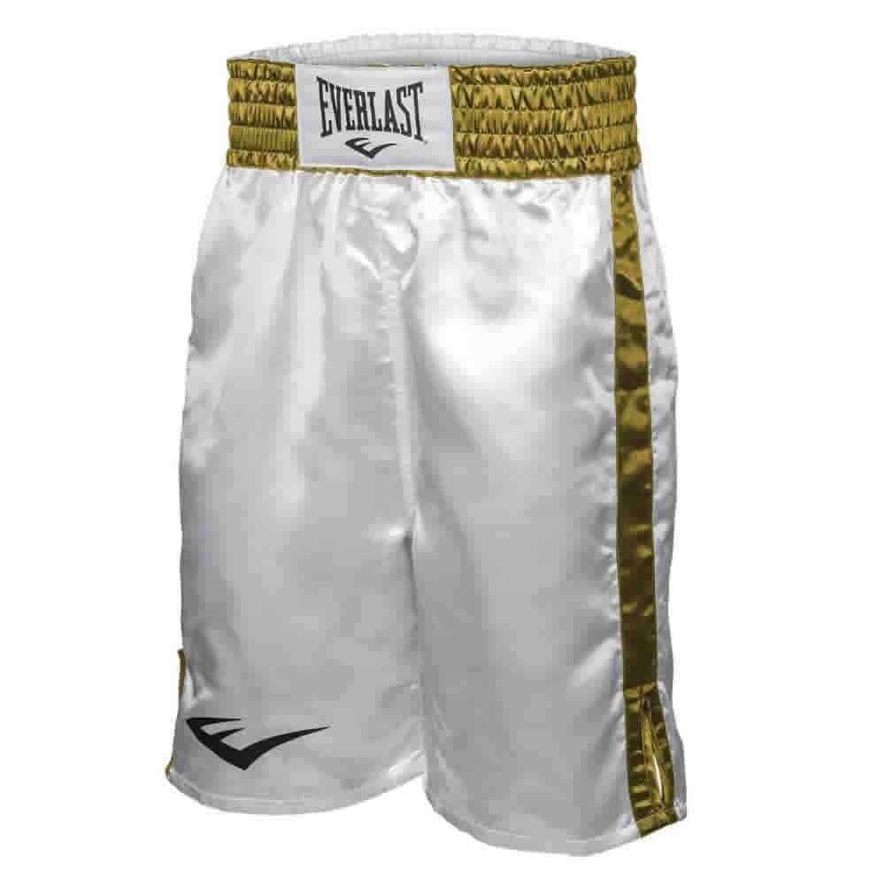 Everlast Professional Fight Shorts White/Gold