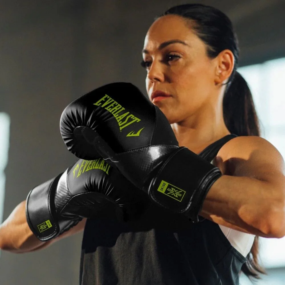 Everlast Protex Boxing Gloves Black/Green - Image 8