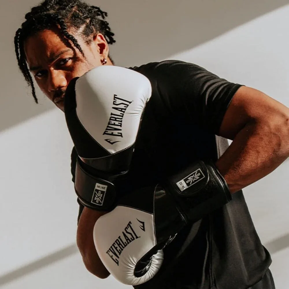 Everlast Protex Boxing Gloves White/Black - Image 8