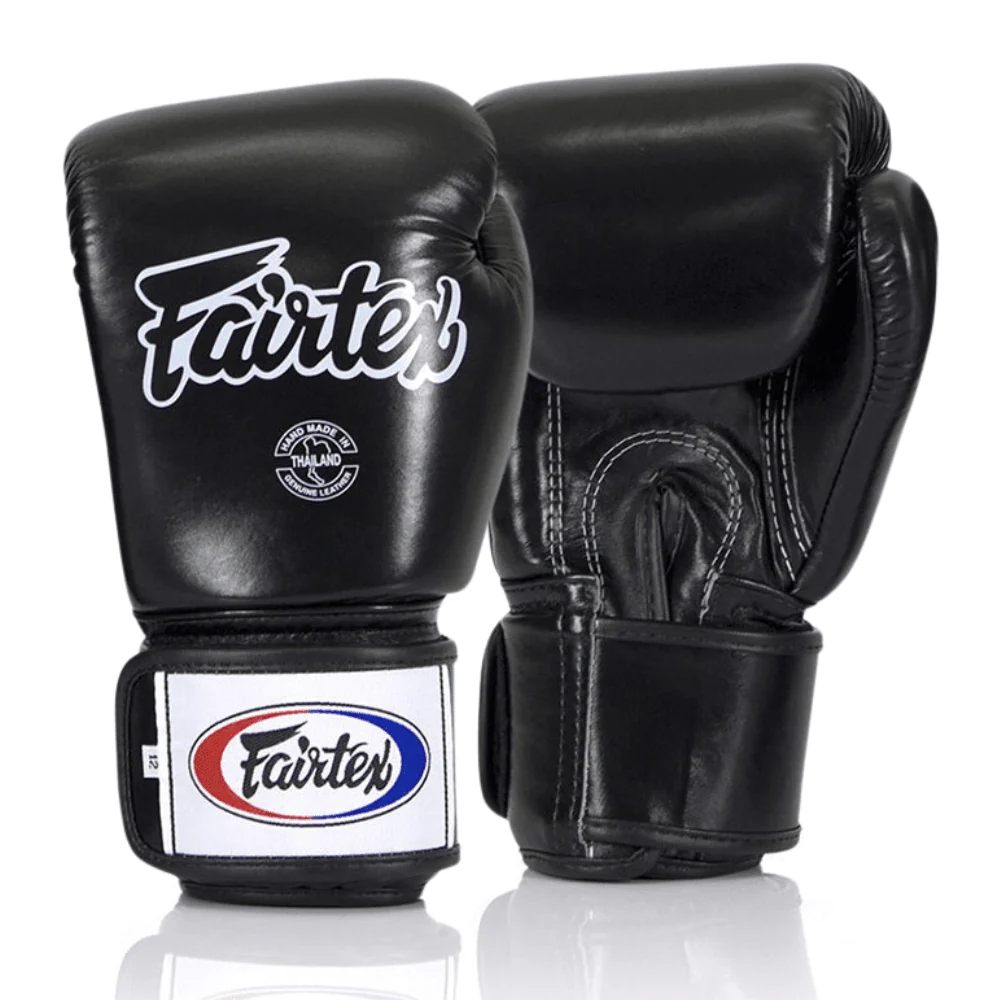 Fairtex BGV1 Universal Muay Thai Boxing Gloves Black
