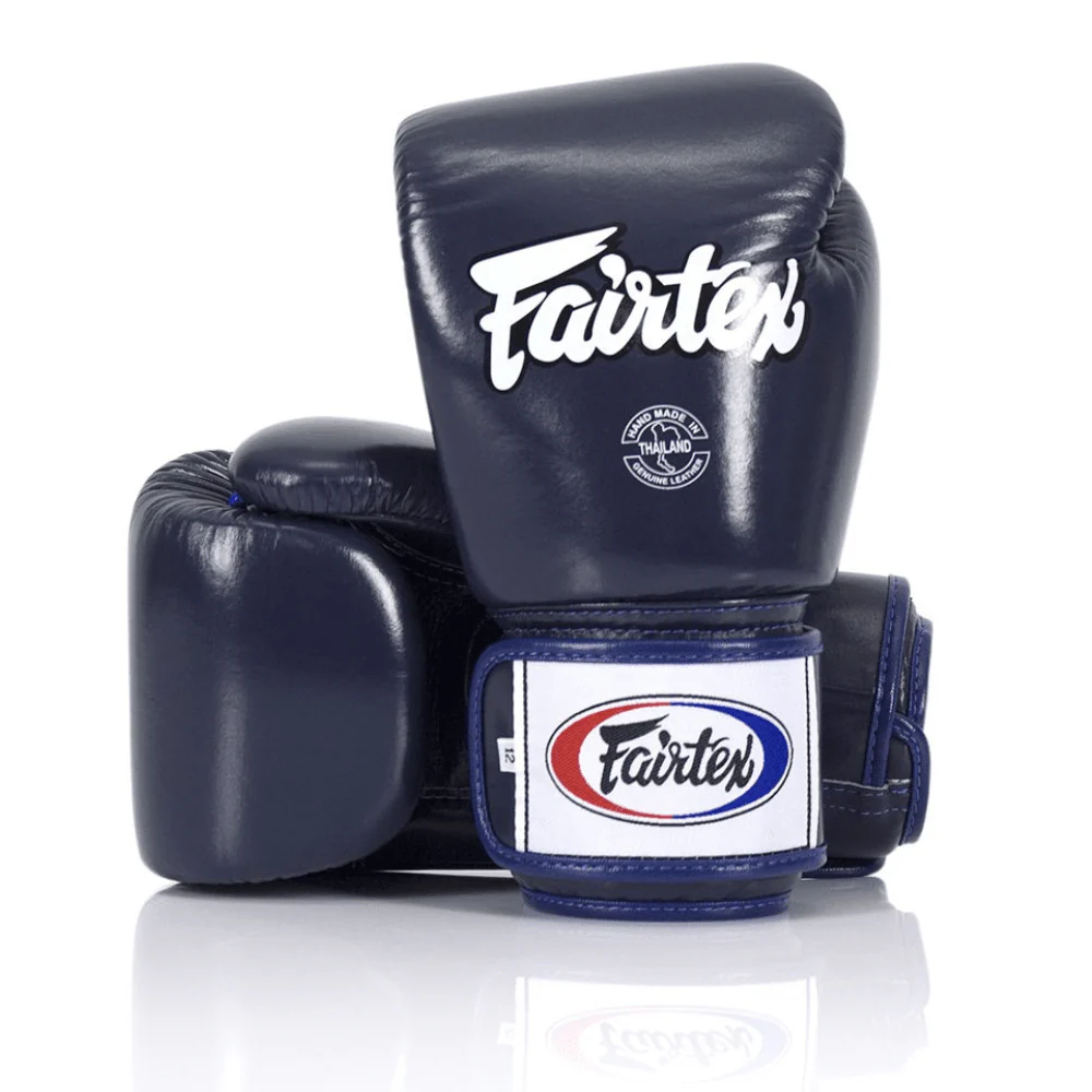Fairtex BGV1 Universal Muay Thai Boxing Gloves Blue - Image 2