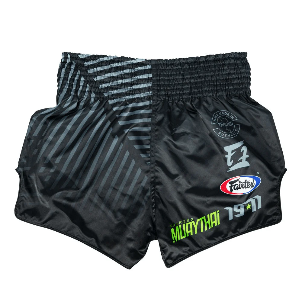 Fairtex BS1924 Muay Thai Shorts Racer Black - Image 2